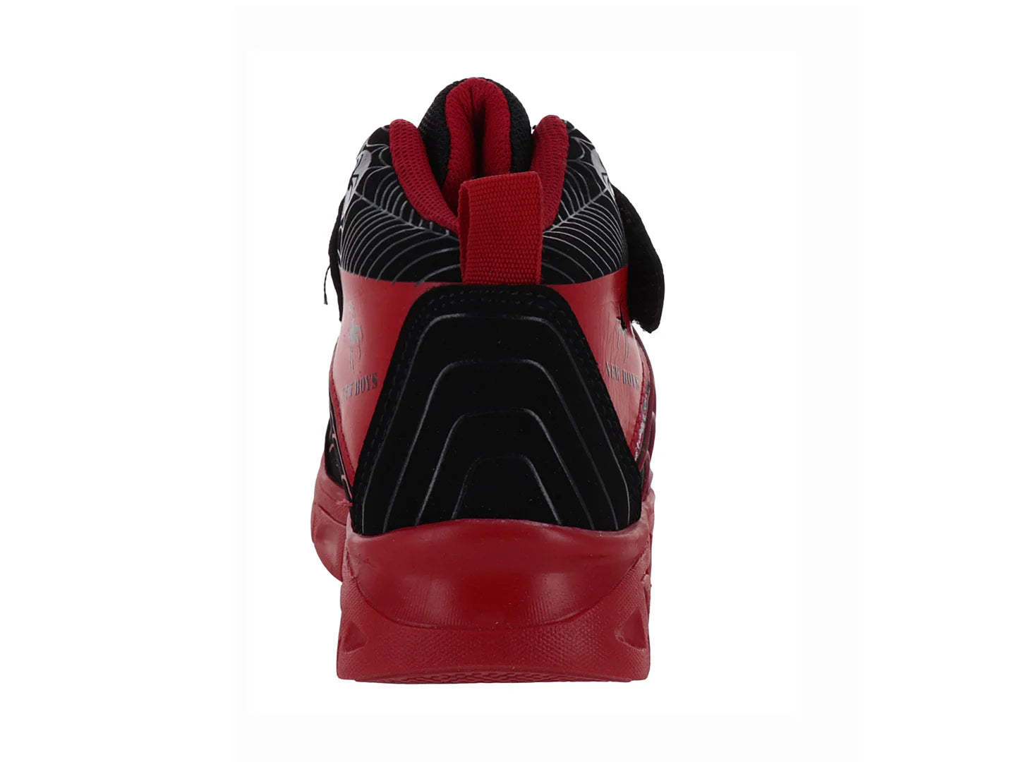 Tenis New Boys Negro con Rojo para Niño