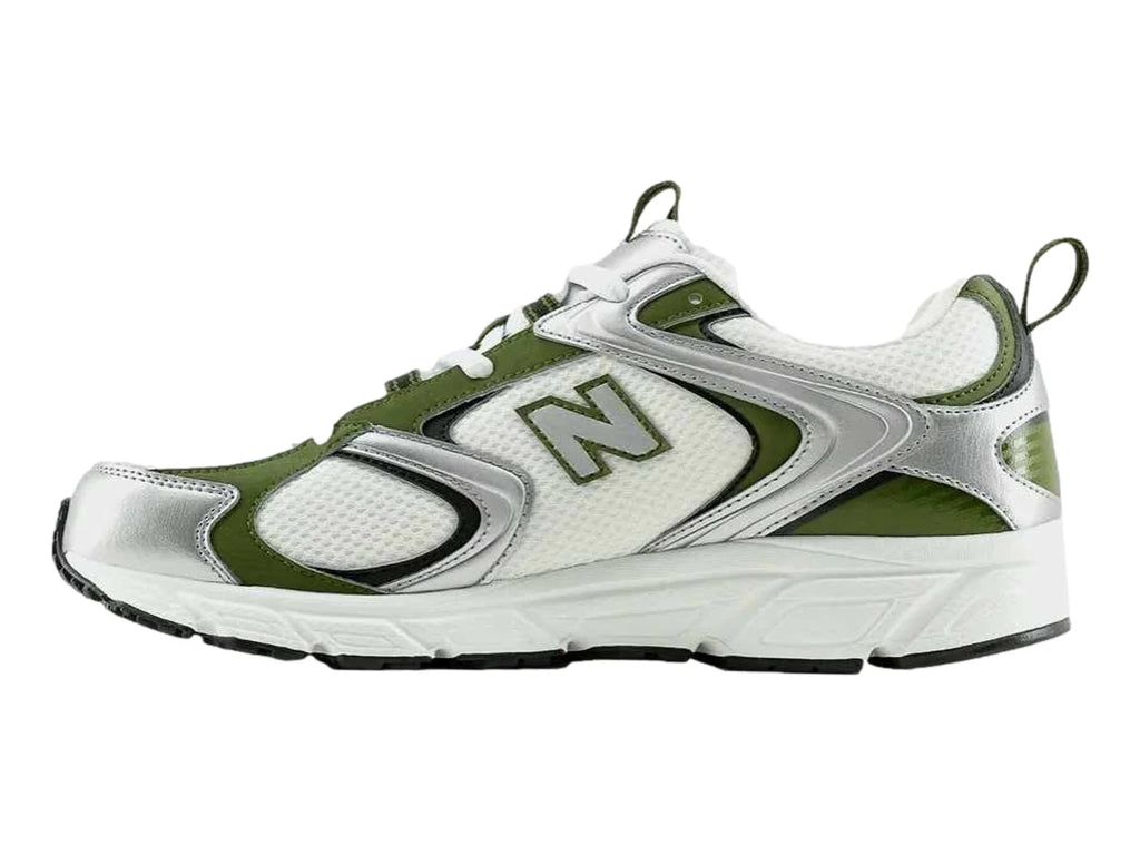 Tenis New Balance 408 Blanco y Verde para Mujer