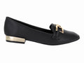 Zapatos Planos Luna Rosa Negros para Mujer