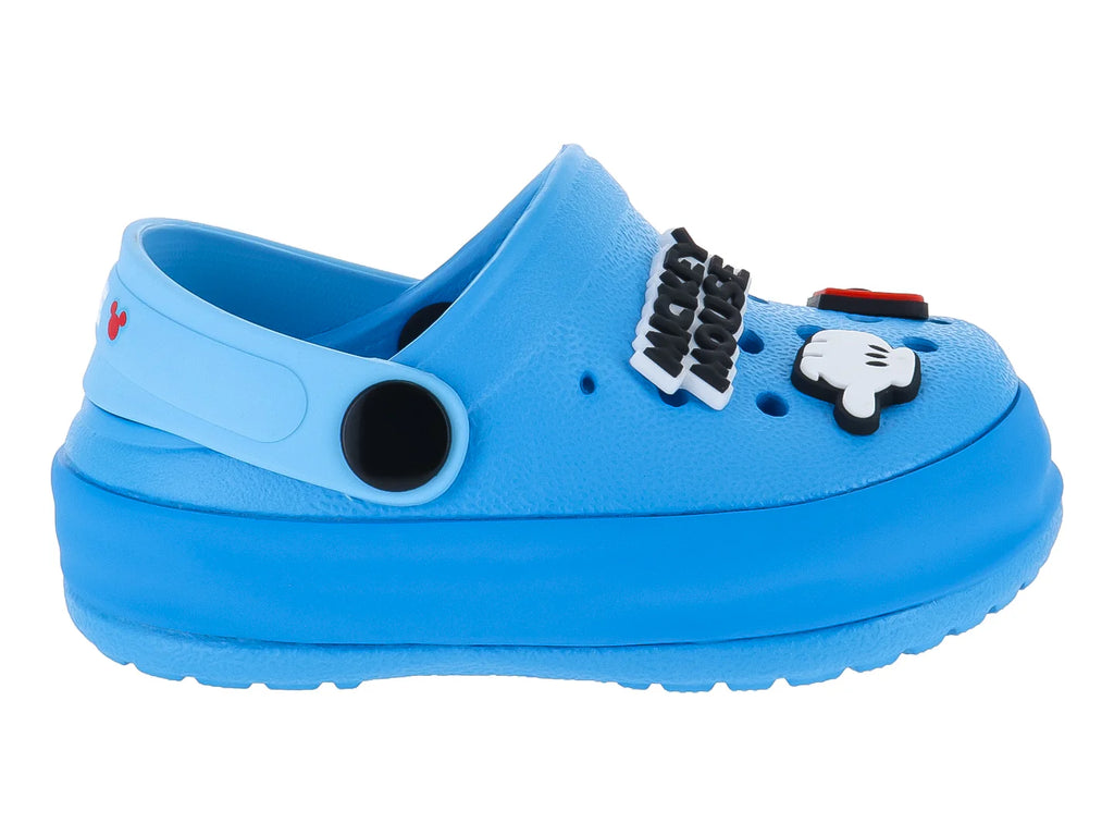 Sandalias Clogs Vavito Mickey Mouse Azul para Niño