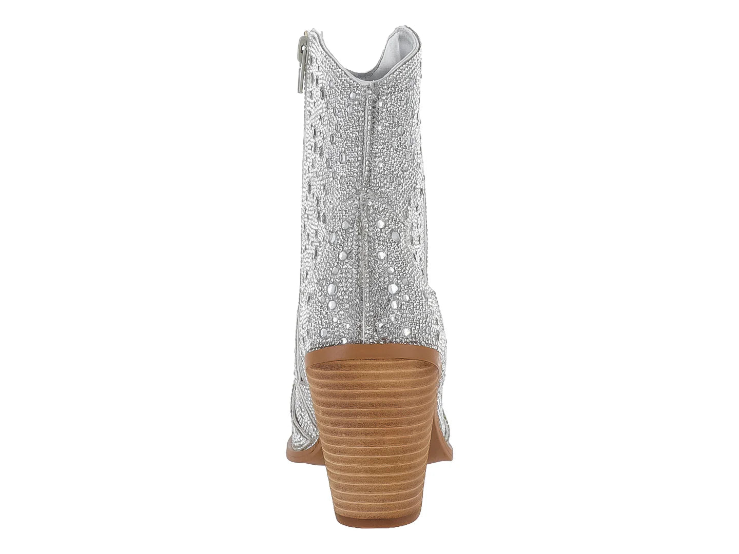 Botines Madden Girl Plata con Pedrería para Mujer