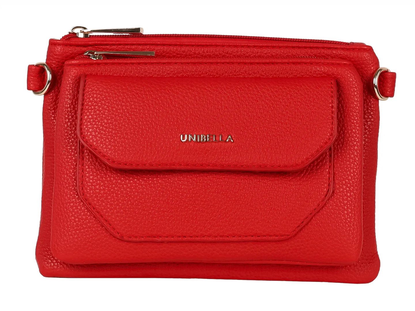 Bolsa de Hombro Unibella Roja para Mujer