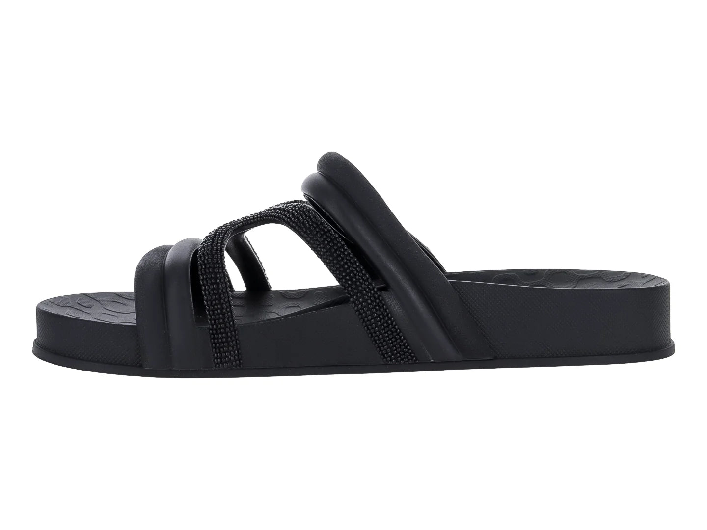 Sandalias Ipanema Slide Negro y Marrón para Mujer