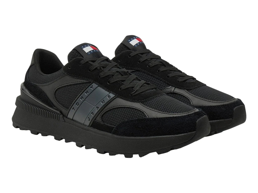 Tenis Tommy Hilfiger Technical Runner Negro para Hombre