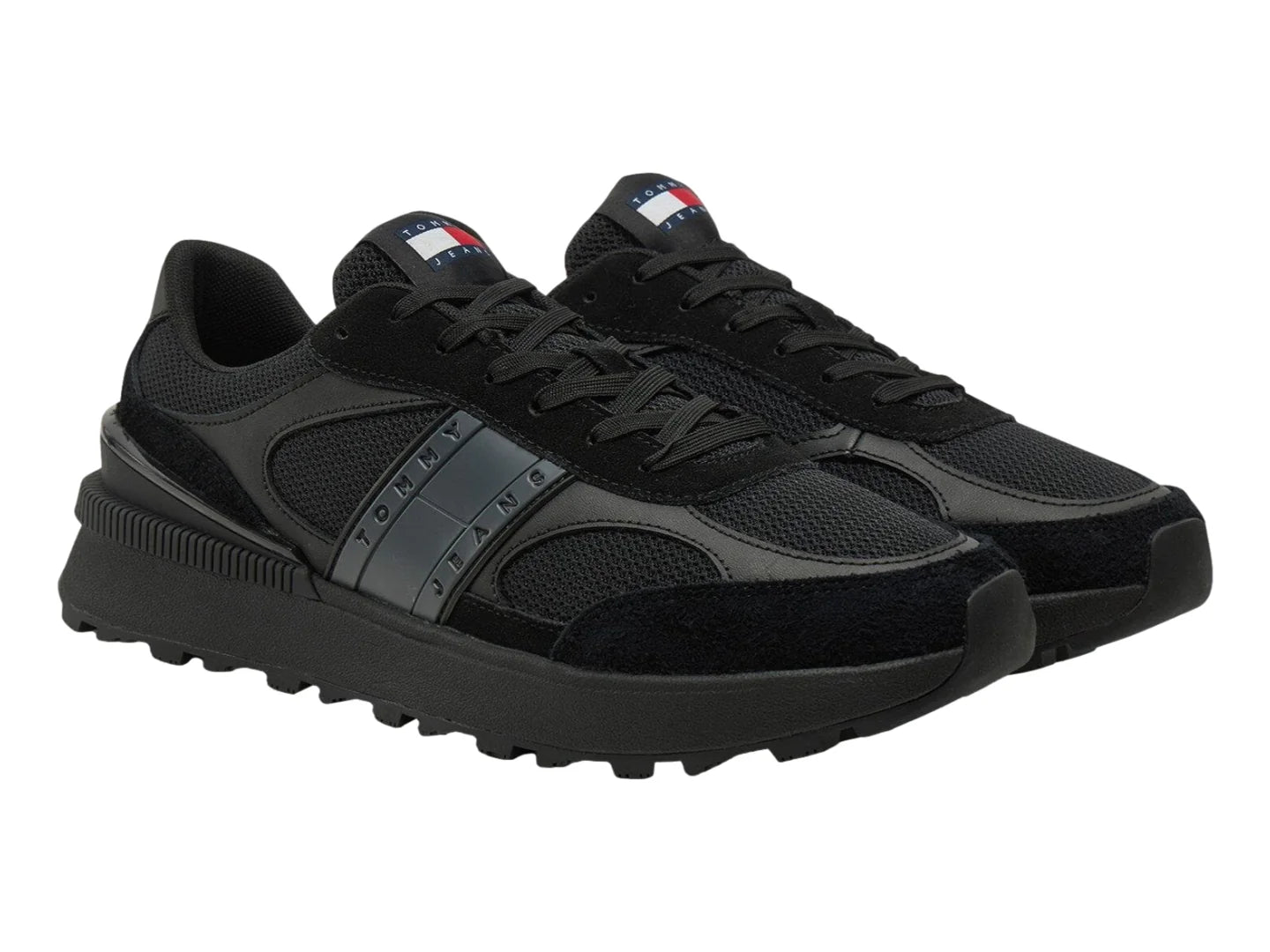Tenis Tommy Hilfiger Technical Runner Negro para Hombre