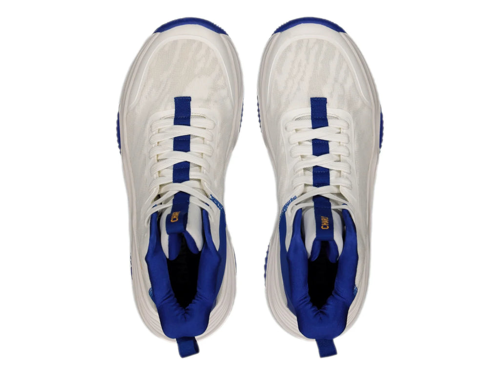 Tenis Charly de Baloncesto Blanco y Azul para Hombre