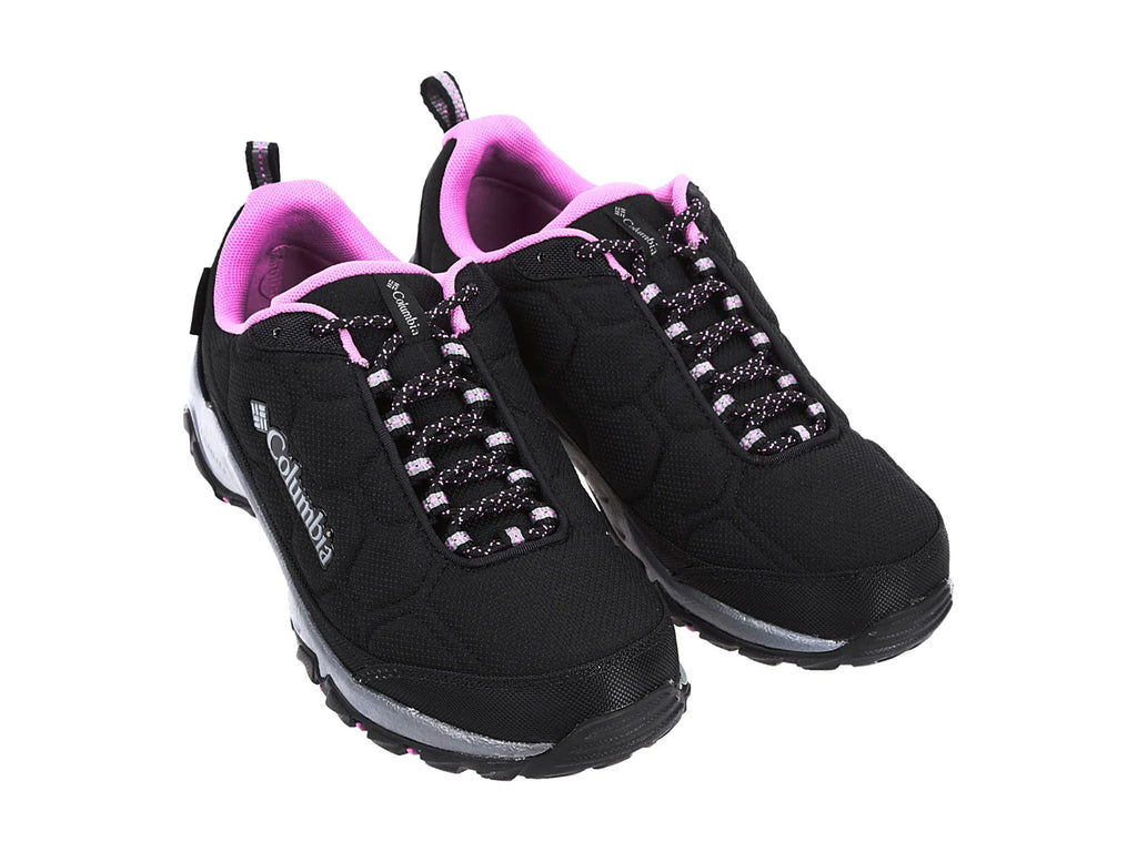 Tenis Columbia Firecamp III WP Negro y Rosa para Mujer