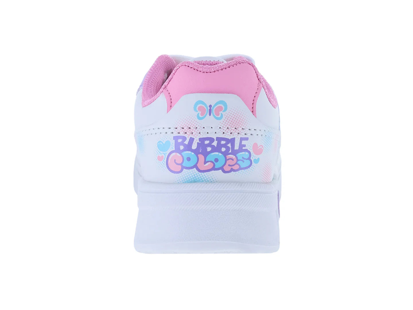 Tenis New Boys Blanco y Rosa para Niña