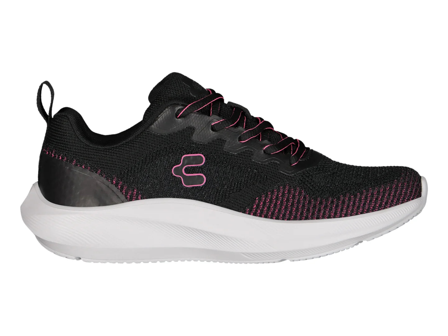 Tenis Charly Negro con Fucsia para Mujer