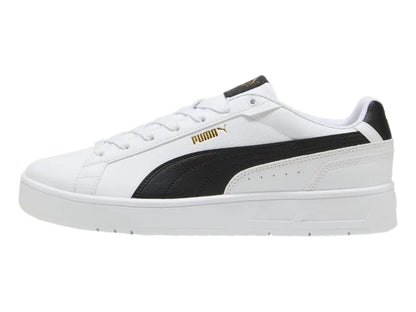 Tenis PUMA Court Classico Blanco Negro y Dorado para Hombre