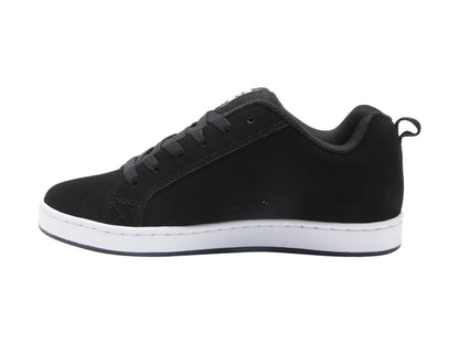Tenis DC Shoes Court Graffik Negro y Blanco para Niño