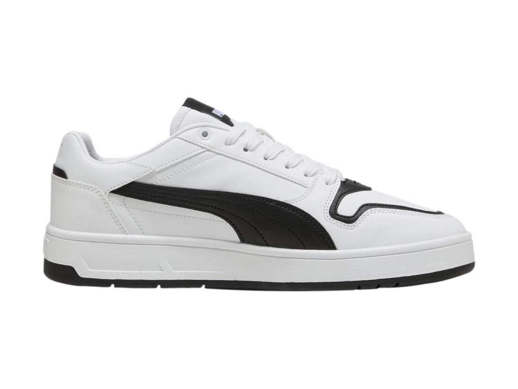 Tenis PUMA Court Classic Street Blanco y Negro para Hombre