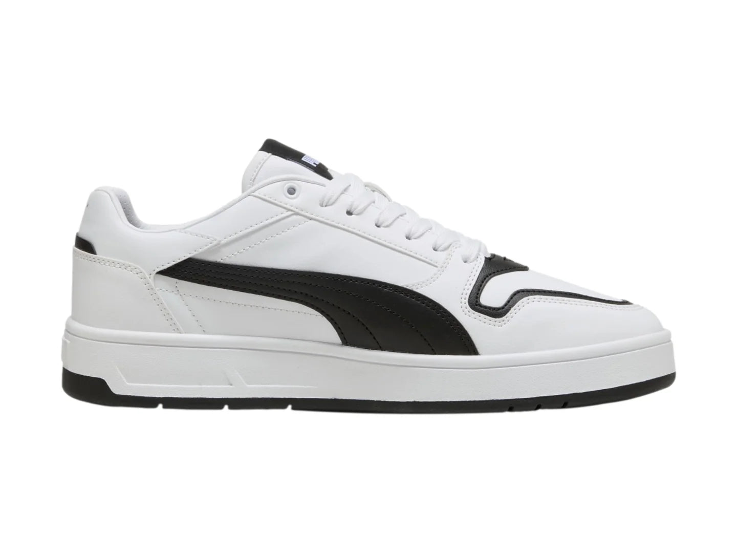 Tenis PUMA Court Classic Street Blanco y Negro para Hombre