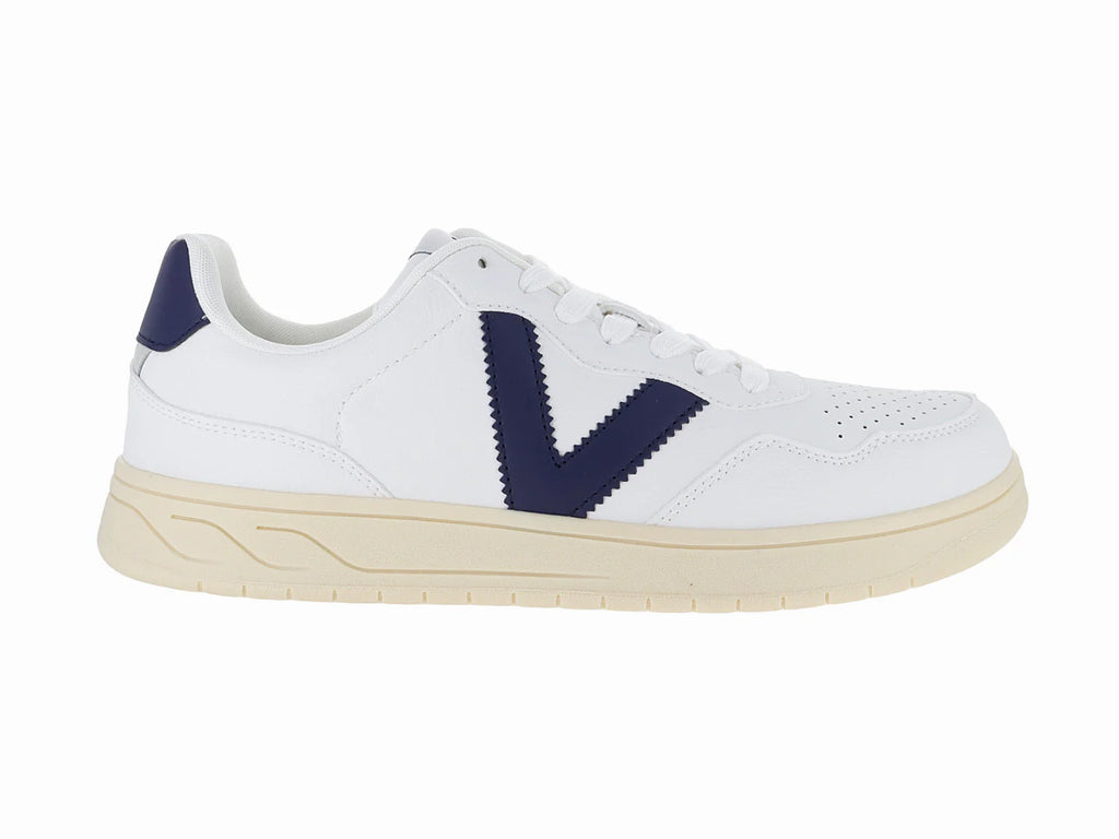 Tenis Victoria Blanco y Azul Marino para Hombre