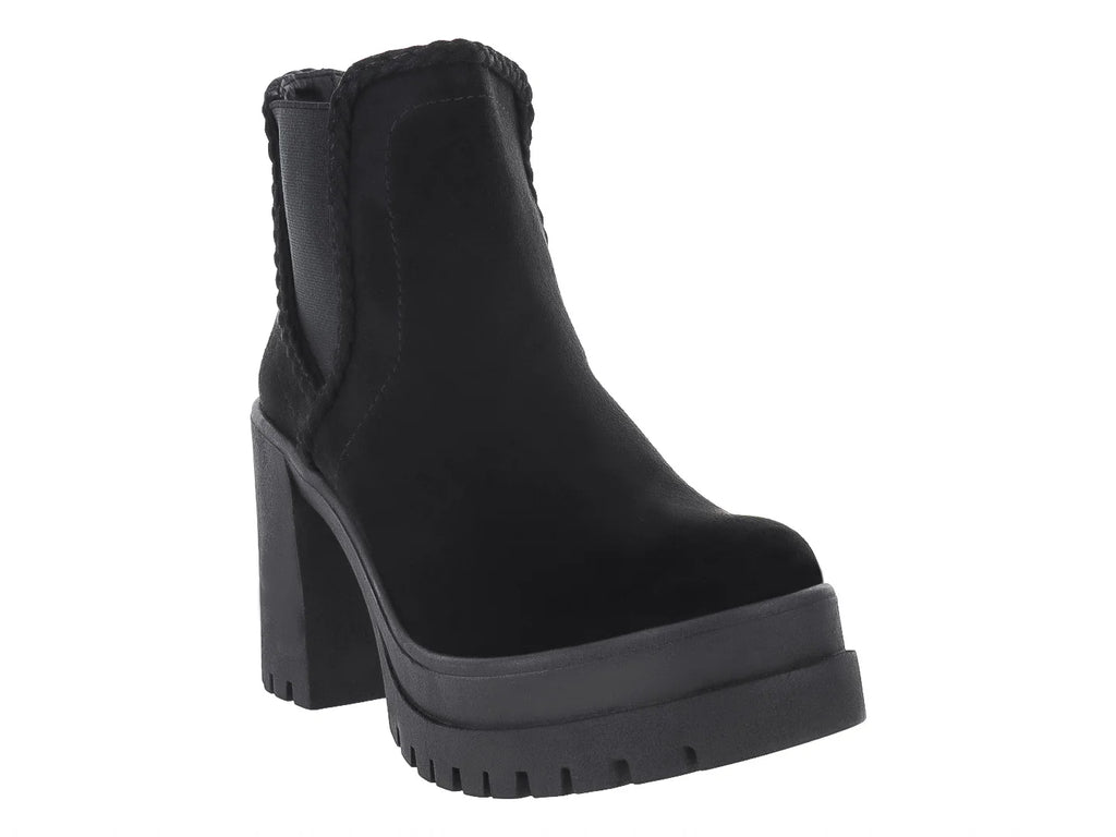 Botines Luna Rosa Negros para Mujer