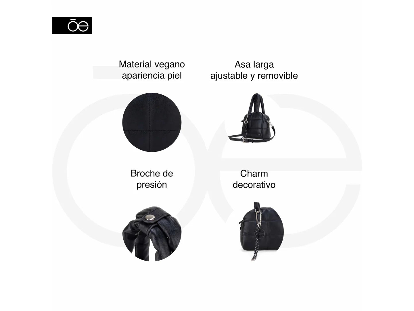 Bolso Cloe Negro para Mujer