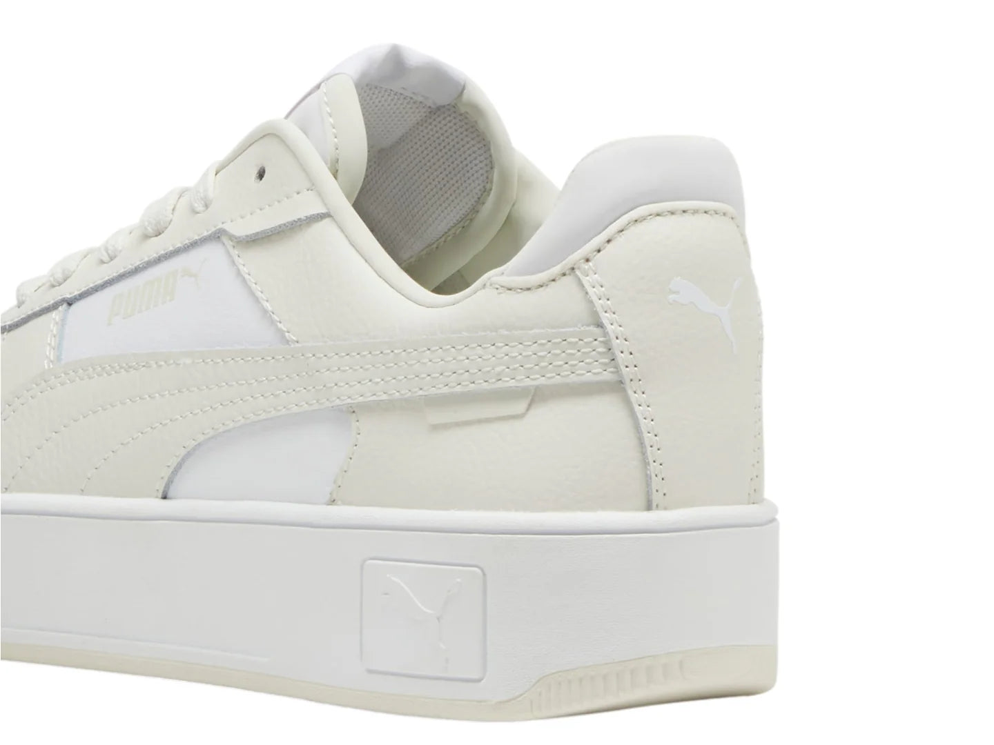 Tenis PUMA Carina Street Blanco y Gris para Mujer