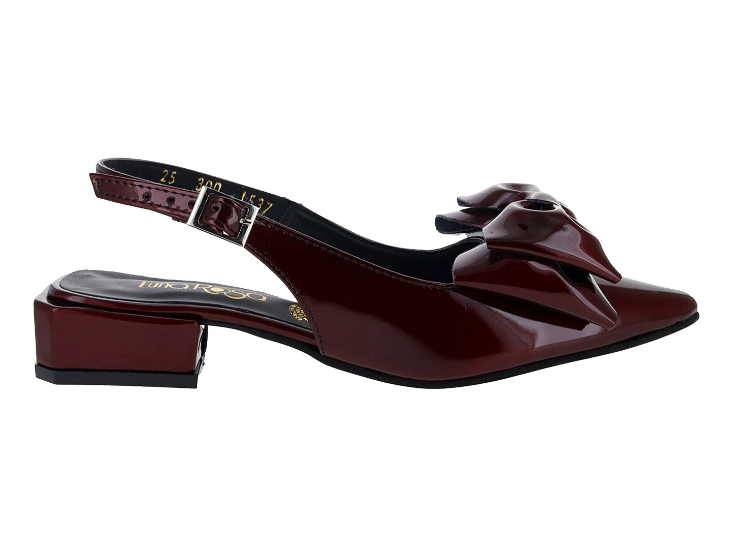 Tacones Luna Rosa Merlot de Charol para Mujer