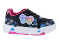 Tenis New Boys Negro y Fucsia para Niña