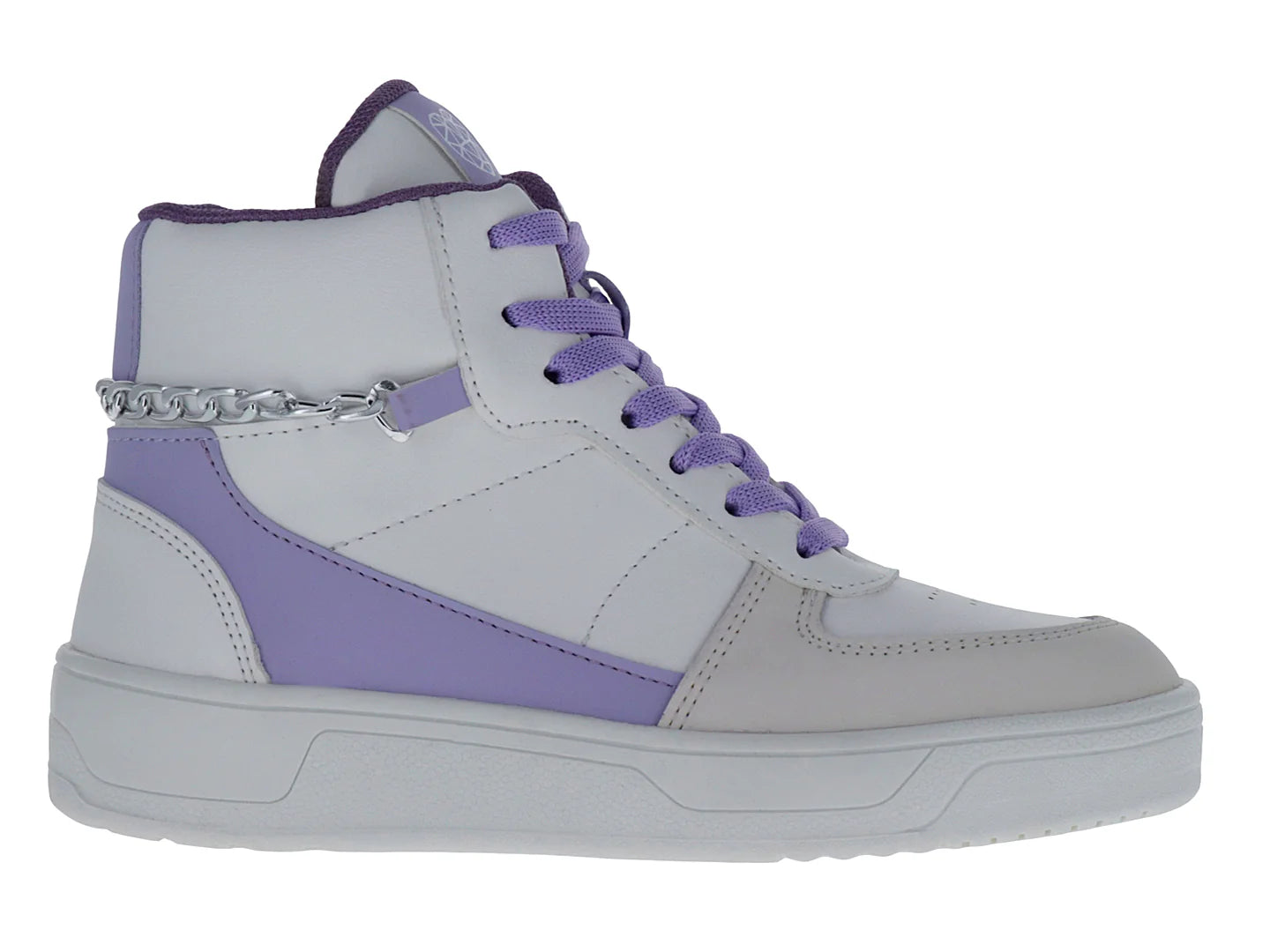 Tenis Botín Tropicana para Niña Color Blanco y Morado