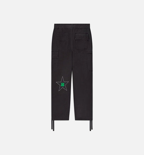 Patta Four Leaf Clover Cargo Mens Pants Black