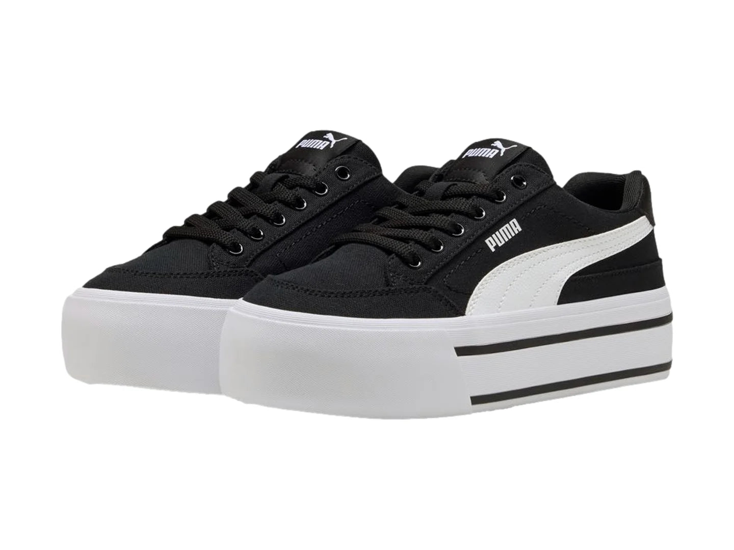 Tenis PUMA Court Classic Vulc FS Platform Negro para Mujer