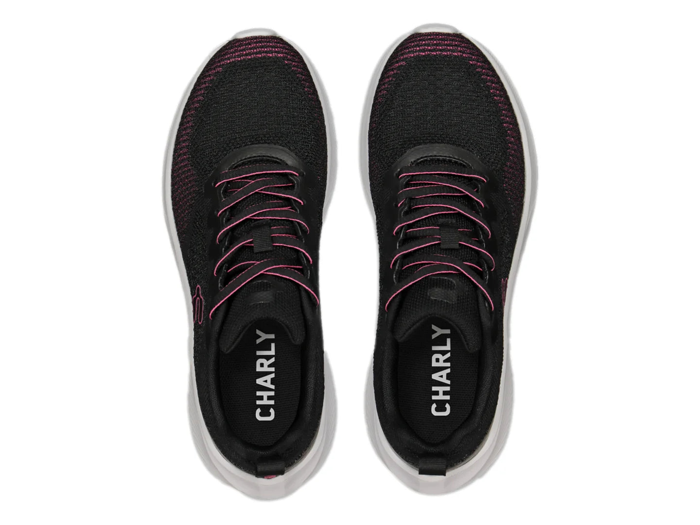 Tenis Charly Negro con Fucsia para Mujer