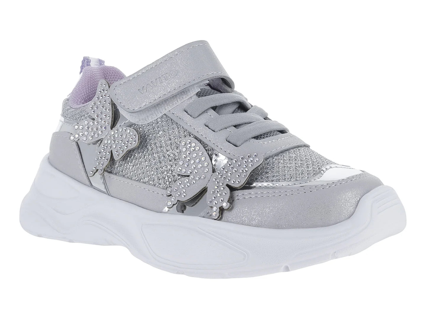 Tenis Vavito Plata para Niña