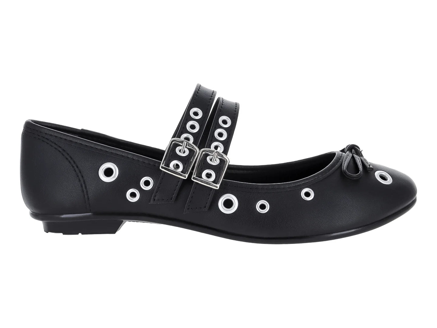 Zapatos Flats Moleca Negros para Mujer