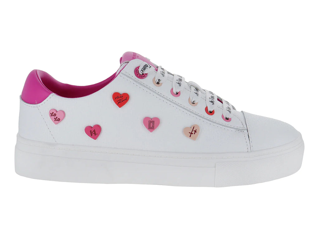 Tenis Karl Lagerfeld Tumbled Leather Blanco para Mujer