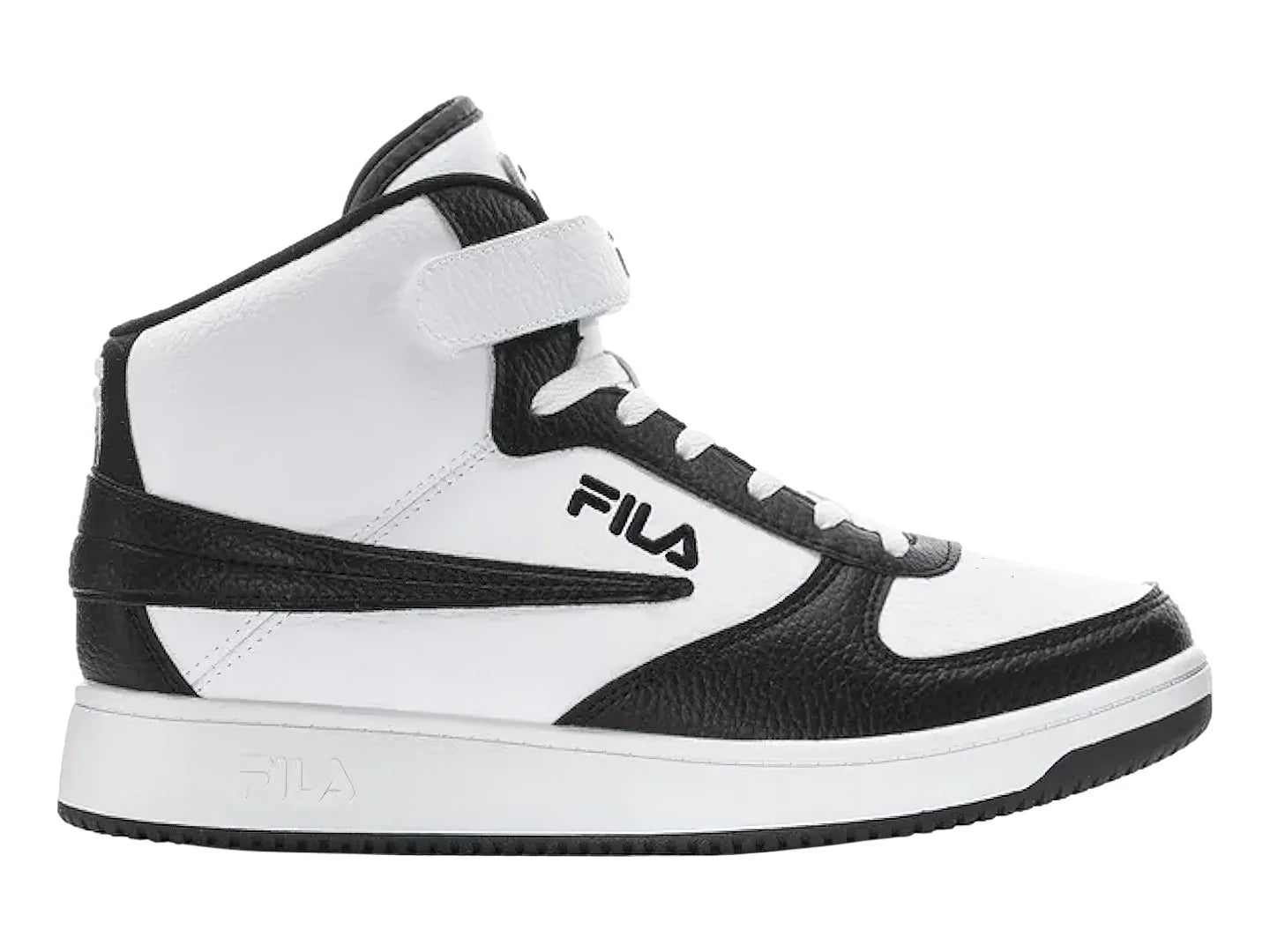 Tenis Fila A High Blanco y Negro para Niño
