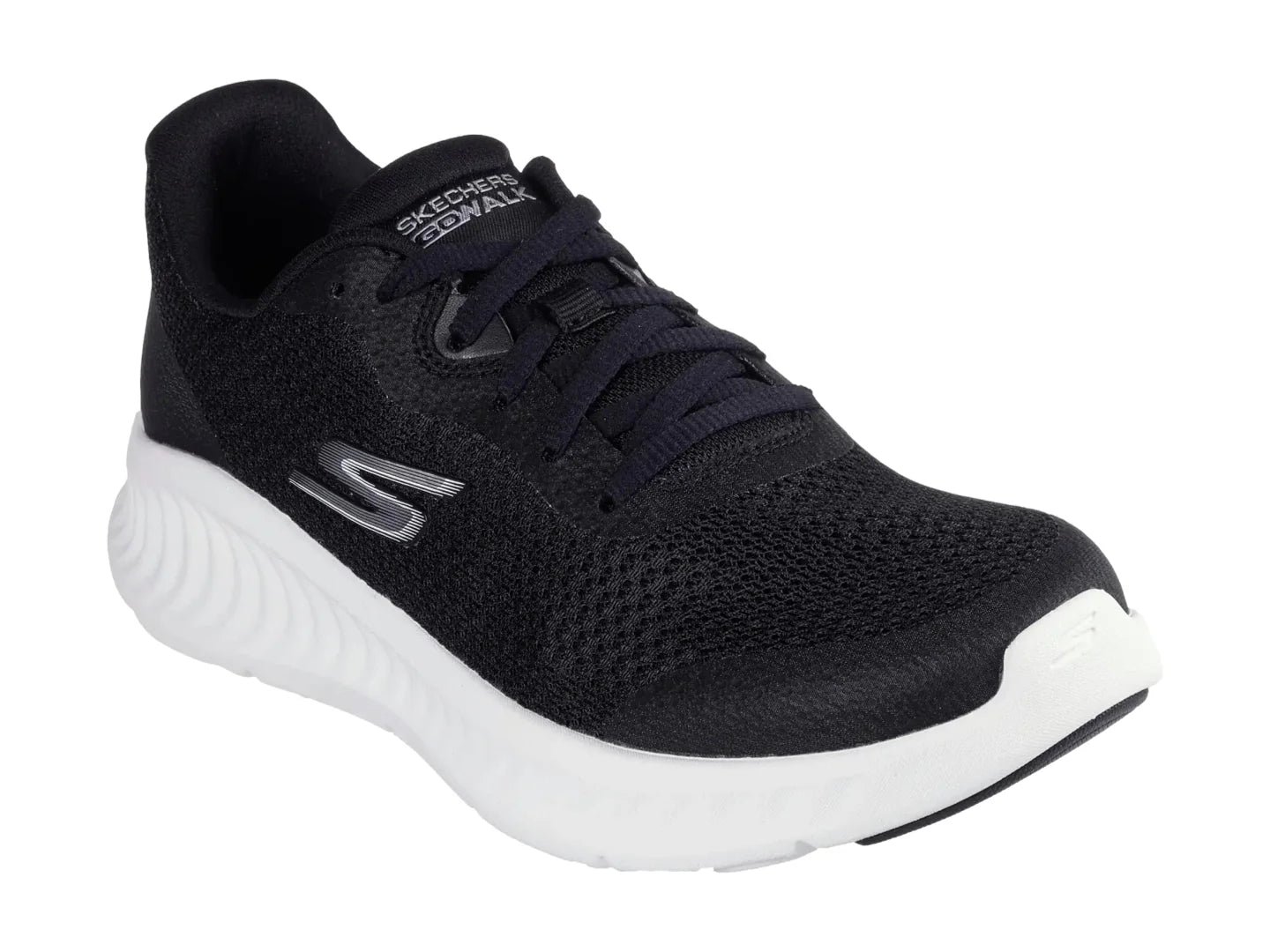 Tenis Skechers Go Walk Now Negro y Blanco para Mujer