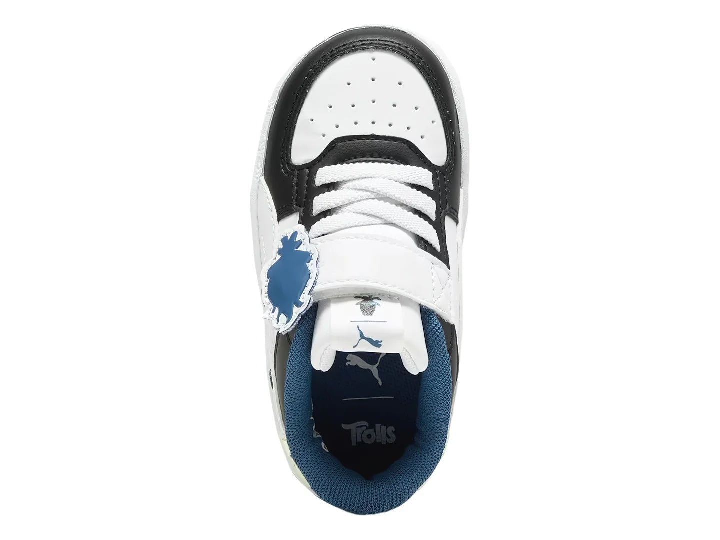 Tenis PUMA Caven 20 Trolls Negro y Blanco para Niño