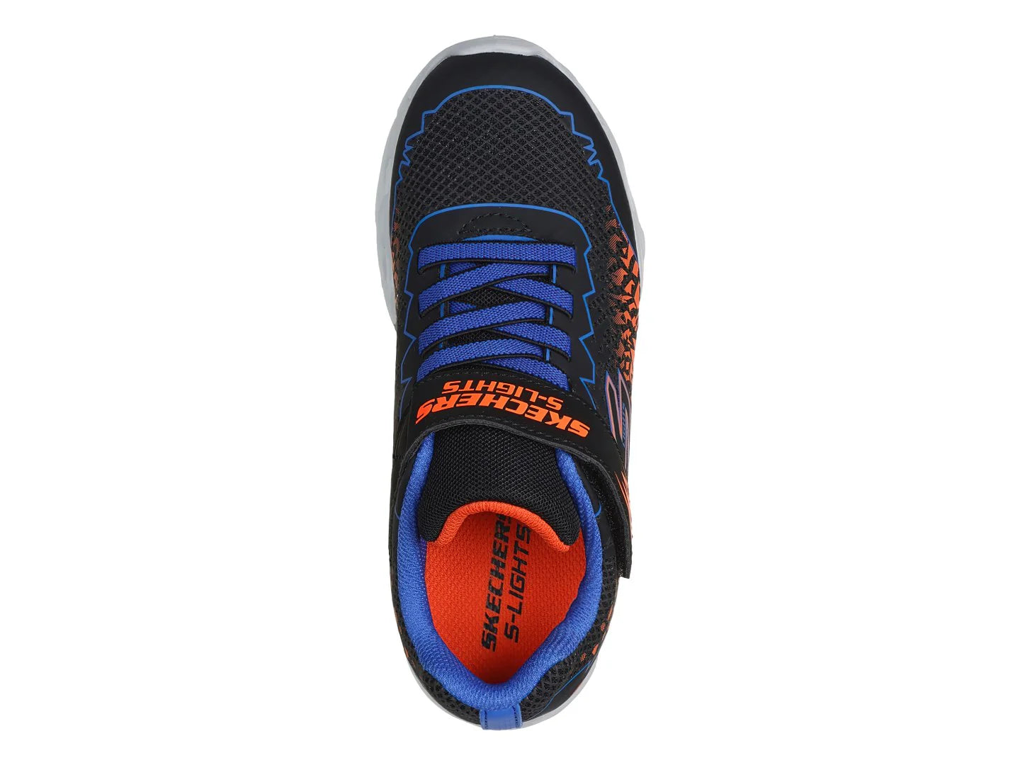 Tenis Skechers Vortex 20 Negro y Naranja para Niño