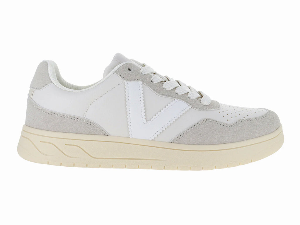 Tenis Victoria Gris y Blanco para Mujer