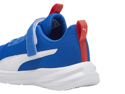 Tenis PUMA Rickie Runner Azul y Blanco para Niño