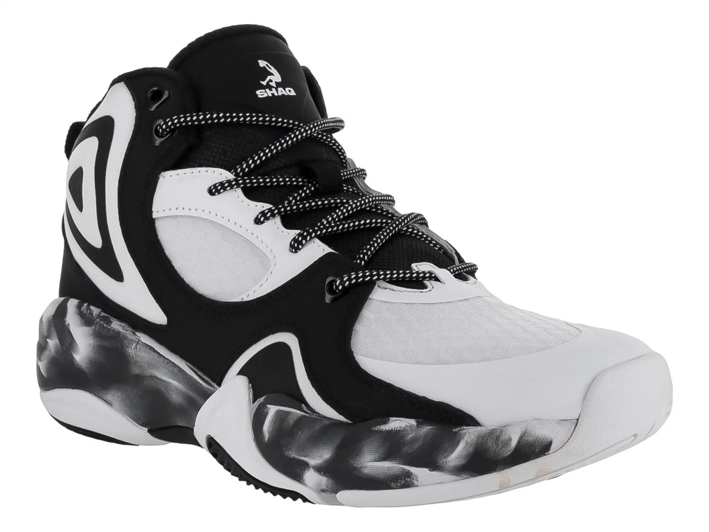 Tenis de Baloncesto SHAQ Suspension Negro y Blanco para Hombre