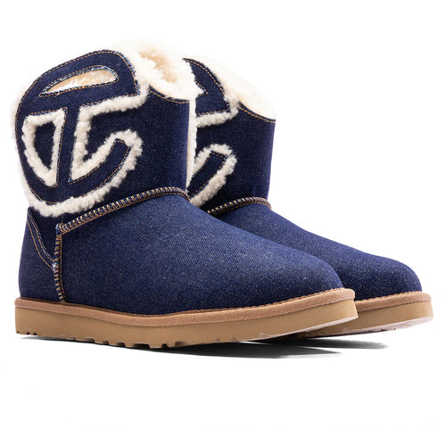 UGG x Telfar Logo Mini Boot Indigo Denim