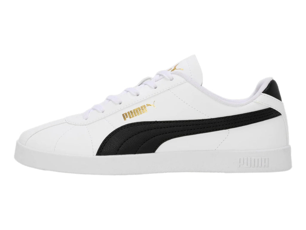 Tenis PUMA Club II SL Blanco con Negro y Dorado para Hombre