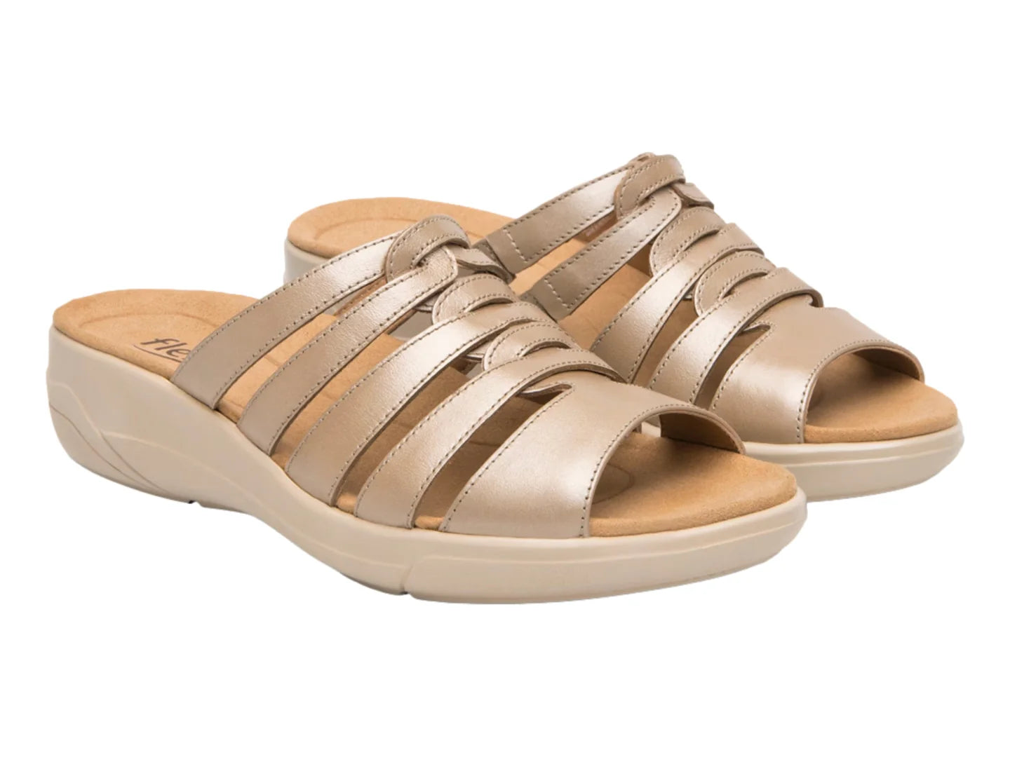 Sandalias Flexi Color Taupe para Mujer