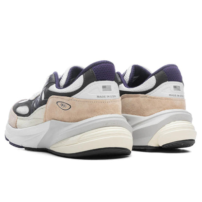 Made in USA 990v6 White Black Plum Phantom