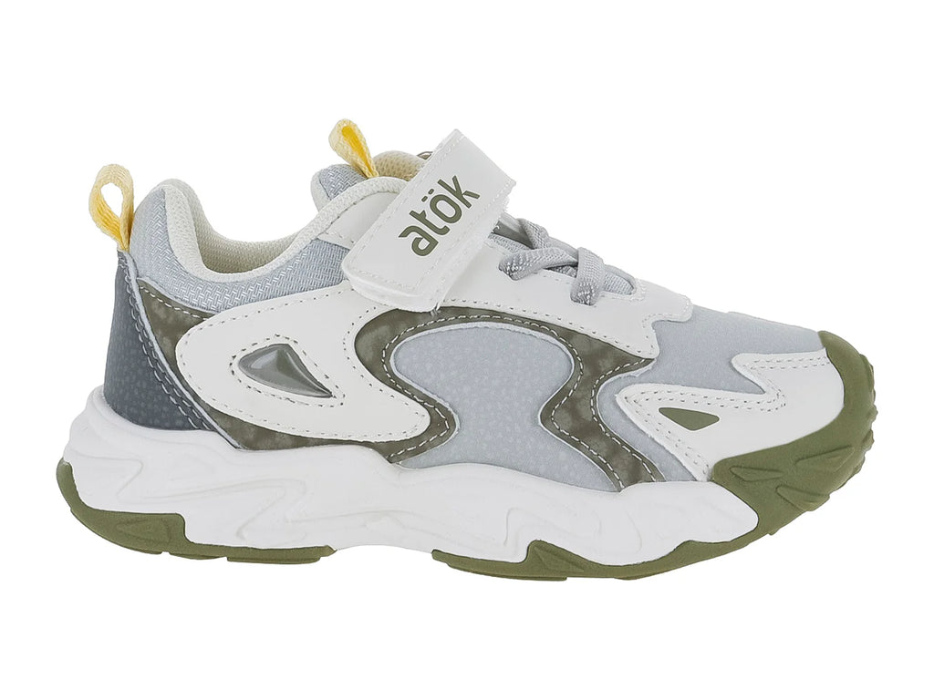 Tenis ATOK Gris y Khaki para Niño