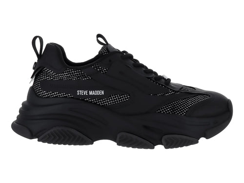 Tenis Steve Madden Negro Silver Glitter para Hombre