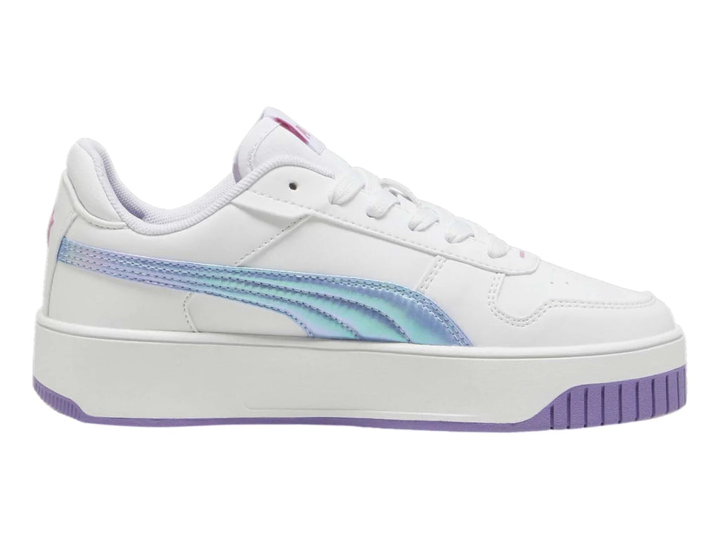 Tenis PUMA Carina Street Bouncy Sky Blanco y Lavanda para Niña