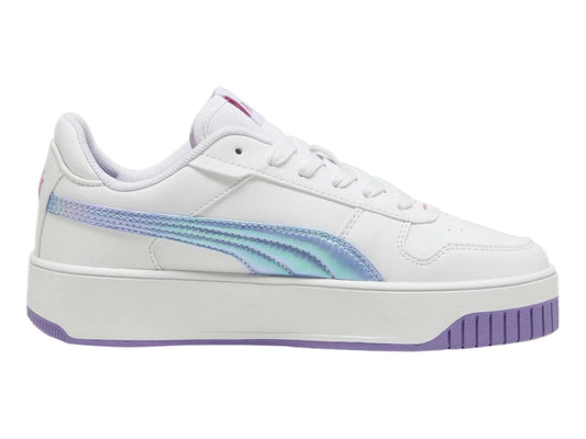 Tenis PUMA Carina Street Bouncy Sky Blanco y Lavanda para Niña