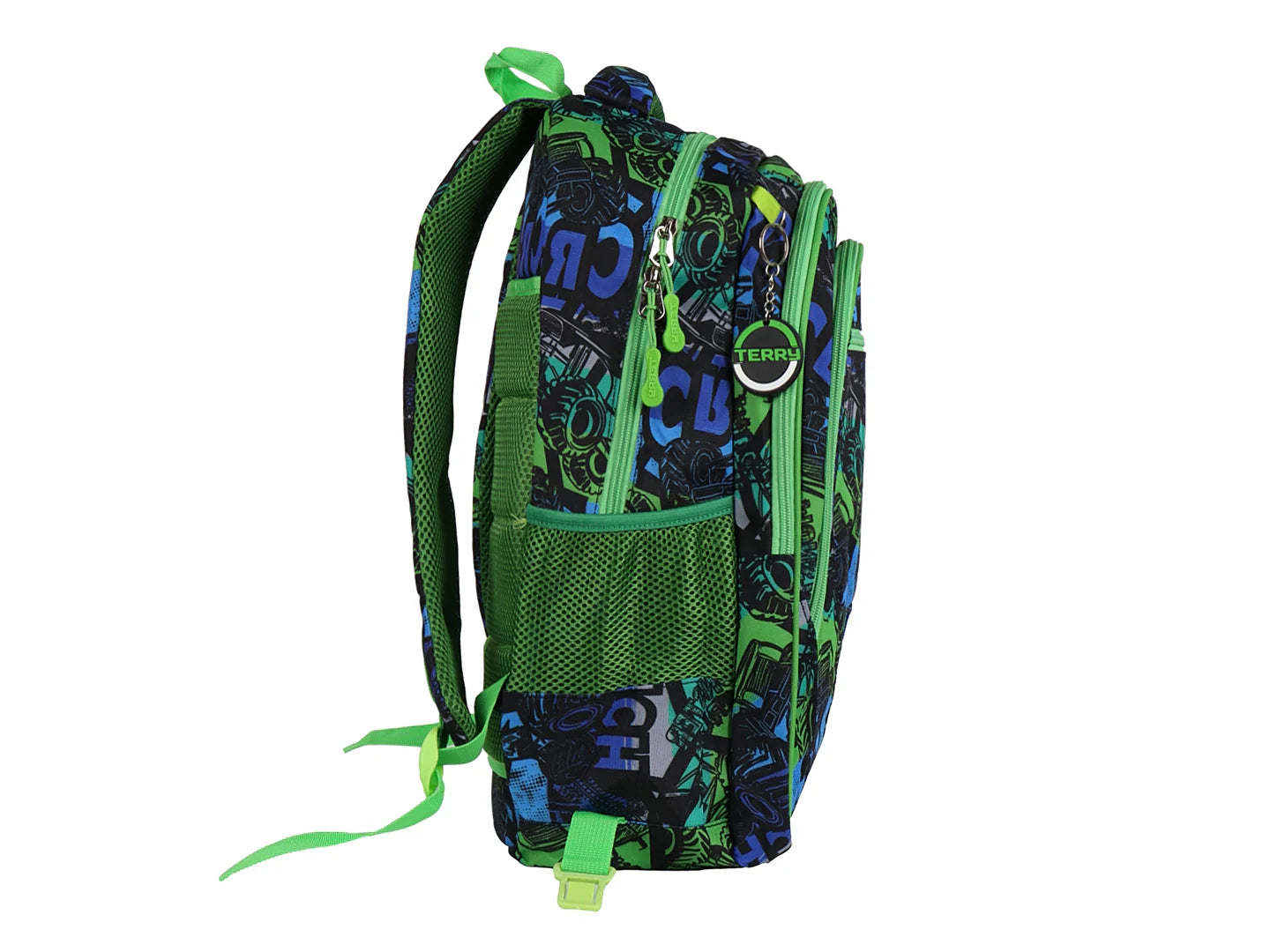 Mochila Terry Camioneta Verde para Niño