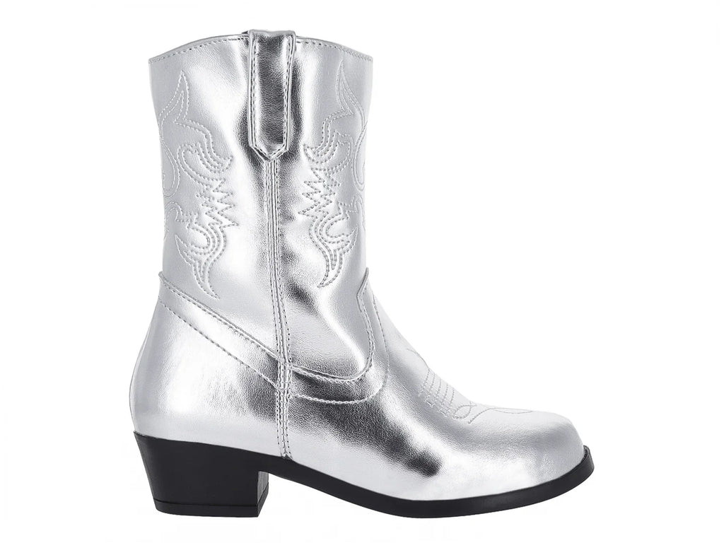 Botas Vaqueras Miroslava Plata para Niña