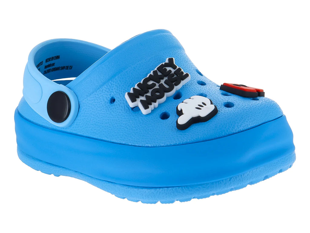 Sandalias Clogs Vavito Mickey Mouse Azul para Niño