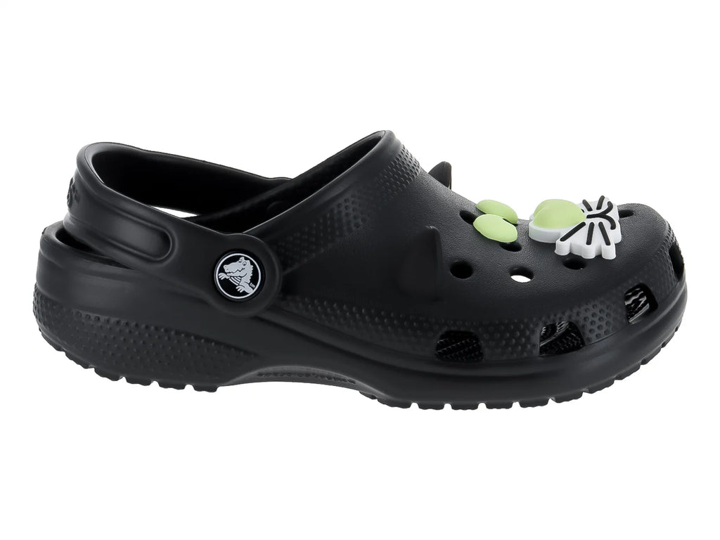 Crocs Classic Glow Black Cat Clogs Negro para Niño