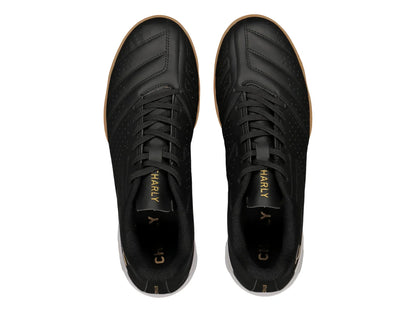 Tenis de Fútbol Charly Negro con Oro para Hombre